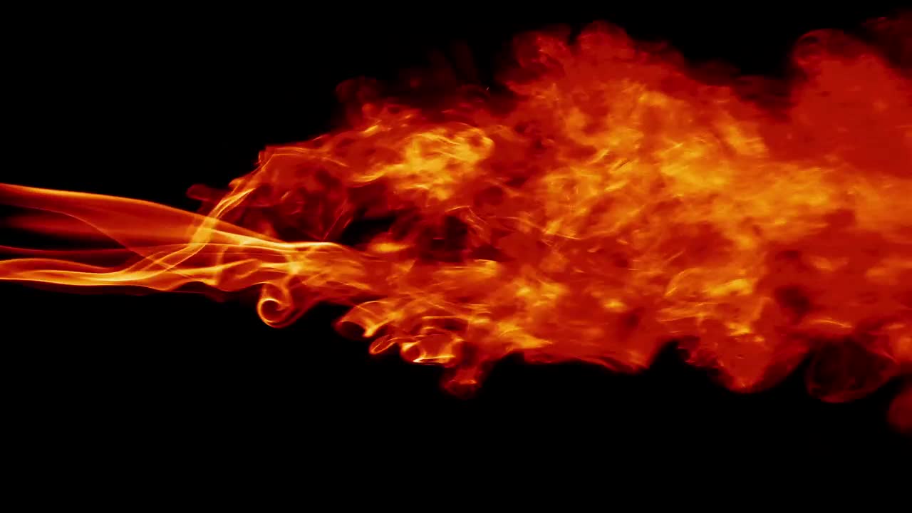 Stock Video Billowing Flame On A Black Background Live Wallpaper For PC - Free Download