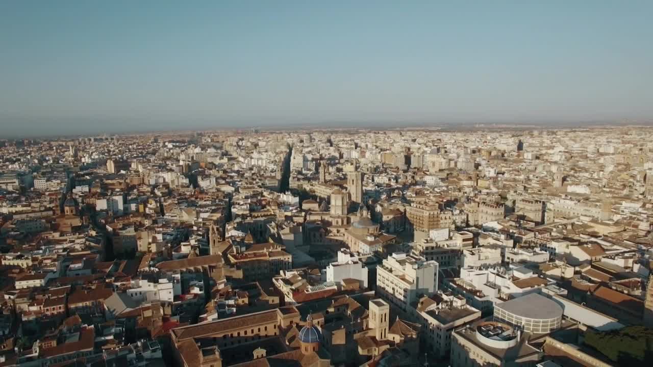 Stock Video Drone High Above Valencia Live Wallpaper For PC - Free Download