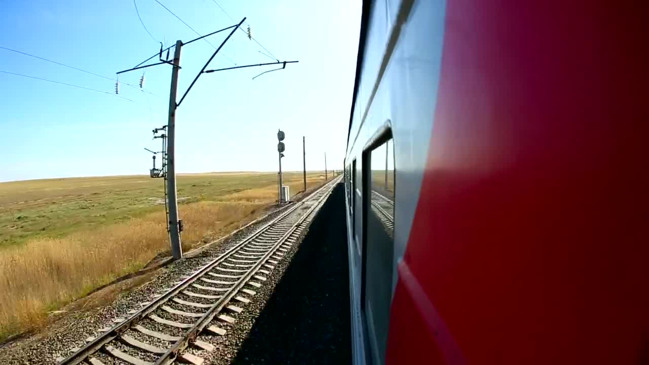 Free Video Stock train moving through the tracks Live Wallpaper - Free Download