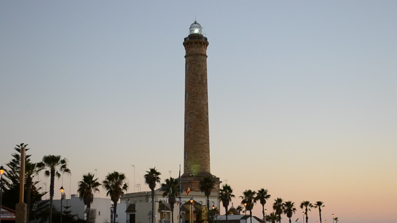 Stock Video Lighthouse Turning Slowly Low View Animated Wallpaper - Free Download