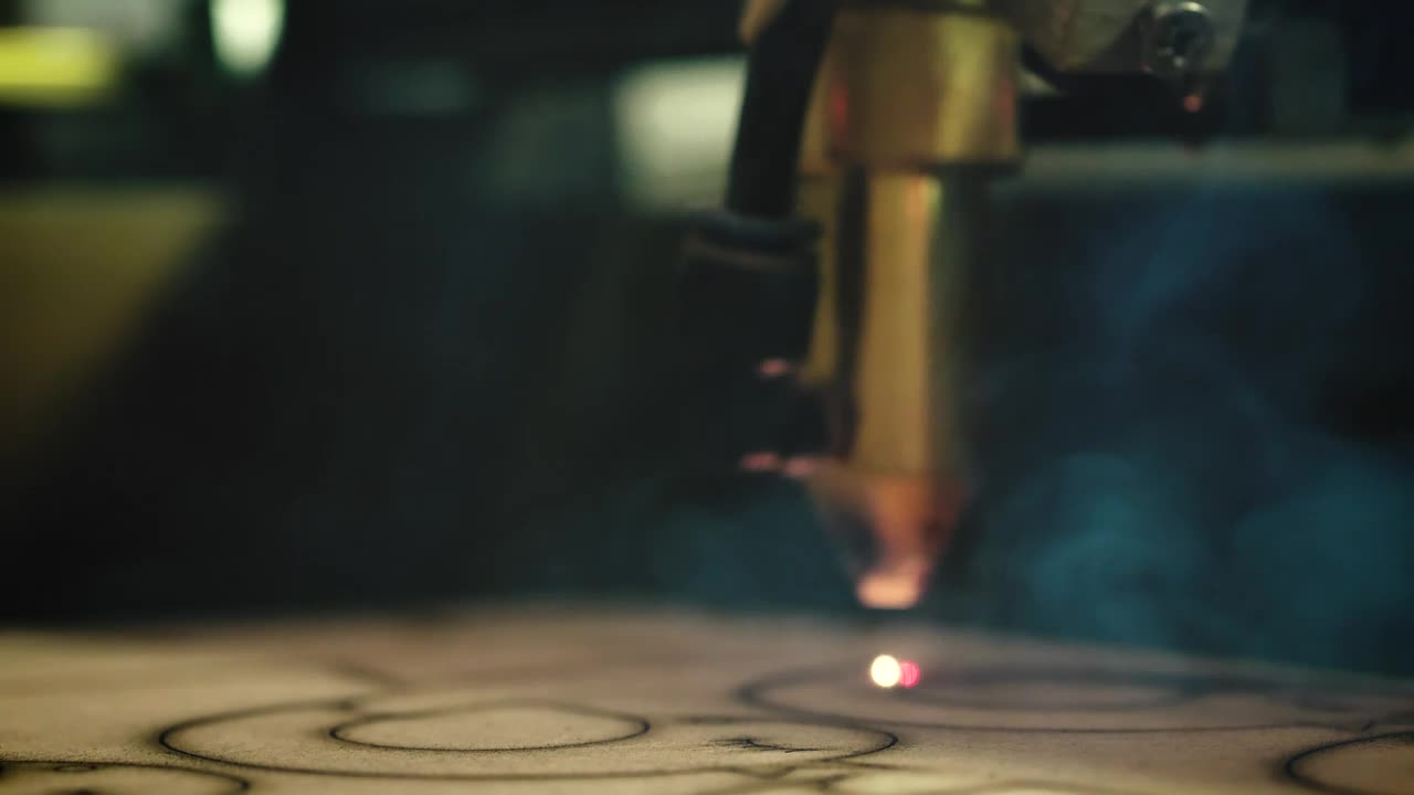 Stock Video Industrial Laser Cutter Animated Wallpaper - Free Download