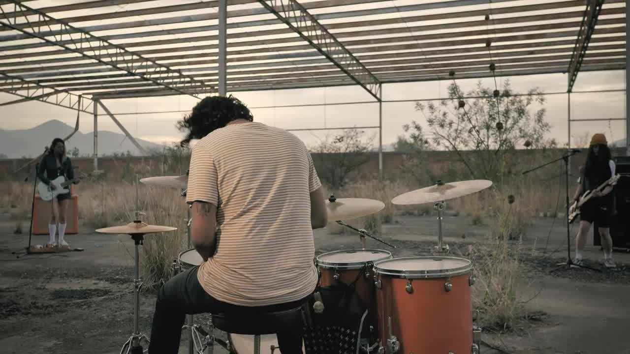 Stock Video Drummer Playing With His Rock Band Live Wallpaper For PC - Free Download