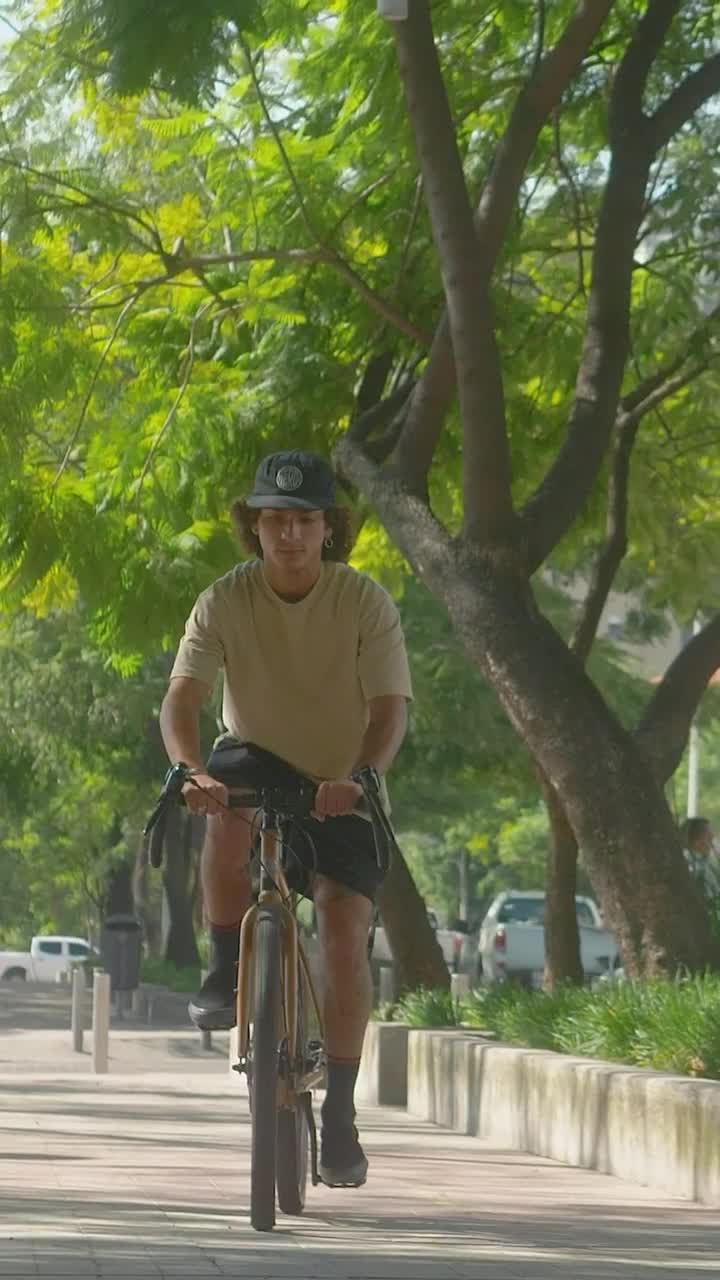 Free Video Stock Skilled Cyclist Doing A Wheelie On A Bicycle Live Wallpaper - Free Download