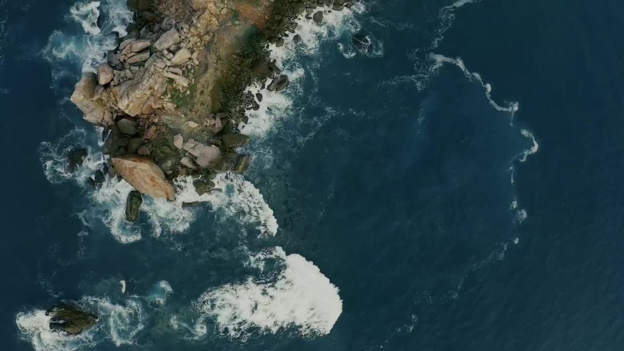 Video Stock Cliffs In The Sea Aerial Shot Live Wallpaper For PC - Free Download