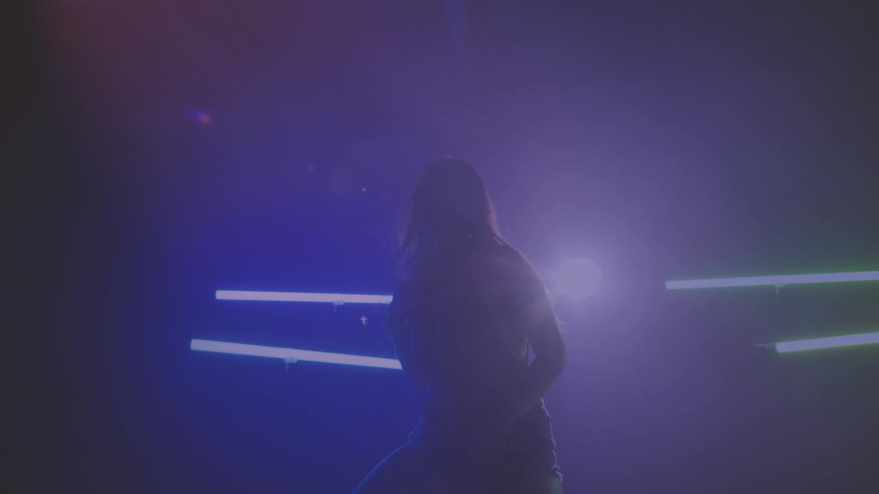 Free Stock Video Silhouette Of A Dancer On A Floor With Smoke And Live Wallpaper - Free Download