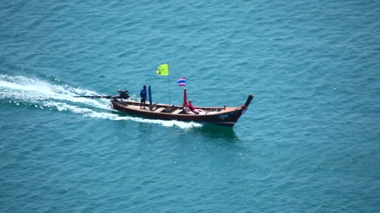 Stock Video Motorboat Sailing On The Sea Live Wallpaper - Free Download