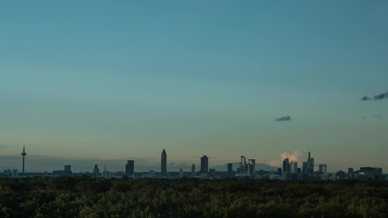 Stock Video Evening Sky In Frankfurt Live Wallpaper For PC - Free Download