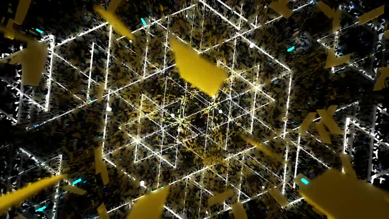 Free Stock Video Yellow Background With Triangular Lights Shapes Live Wallpaper - Free Download