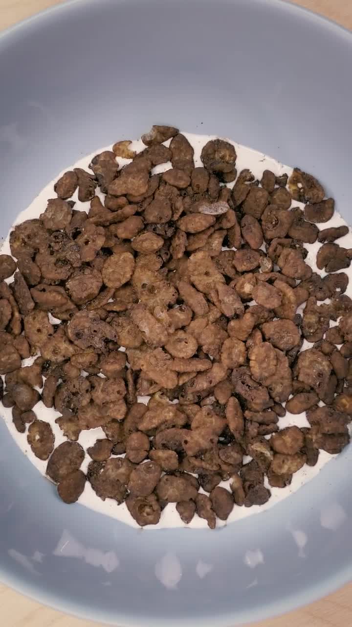 Free Stock Video Rotating Shot Of A Bowl Of Chocolate Flavored Cereal Live Wallpaper - Free Download