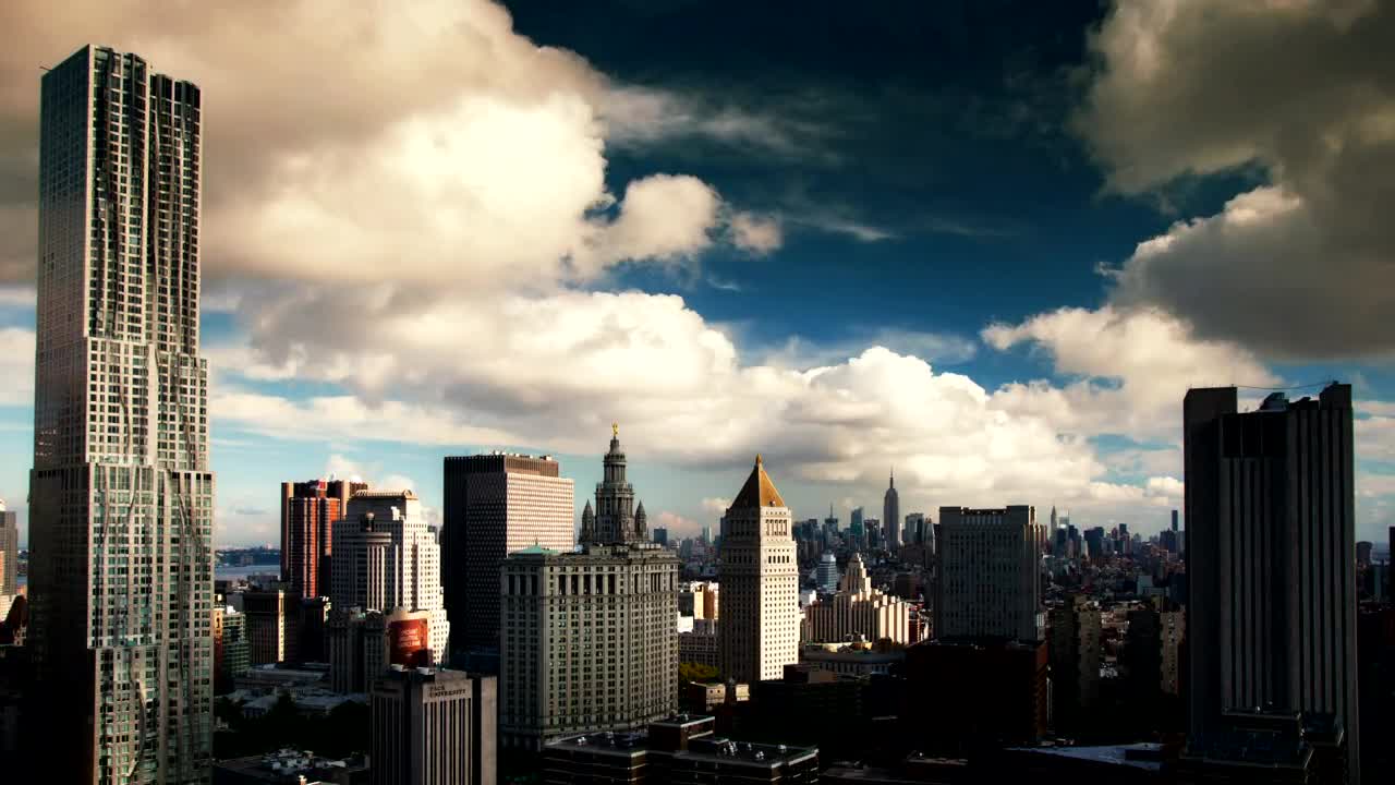 Stock Video Manhattan City Time Laps Animated Wallpaper - Free Download