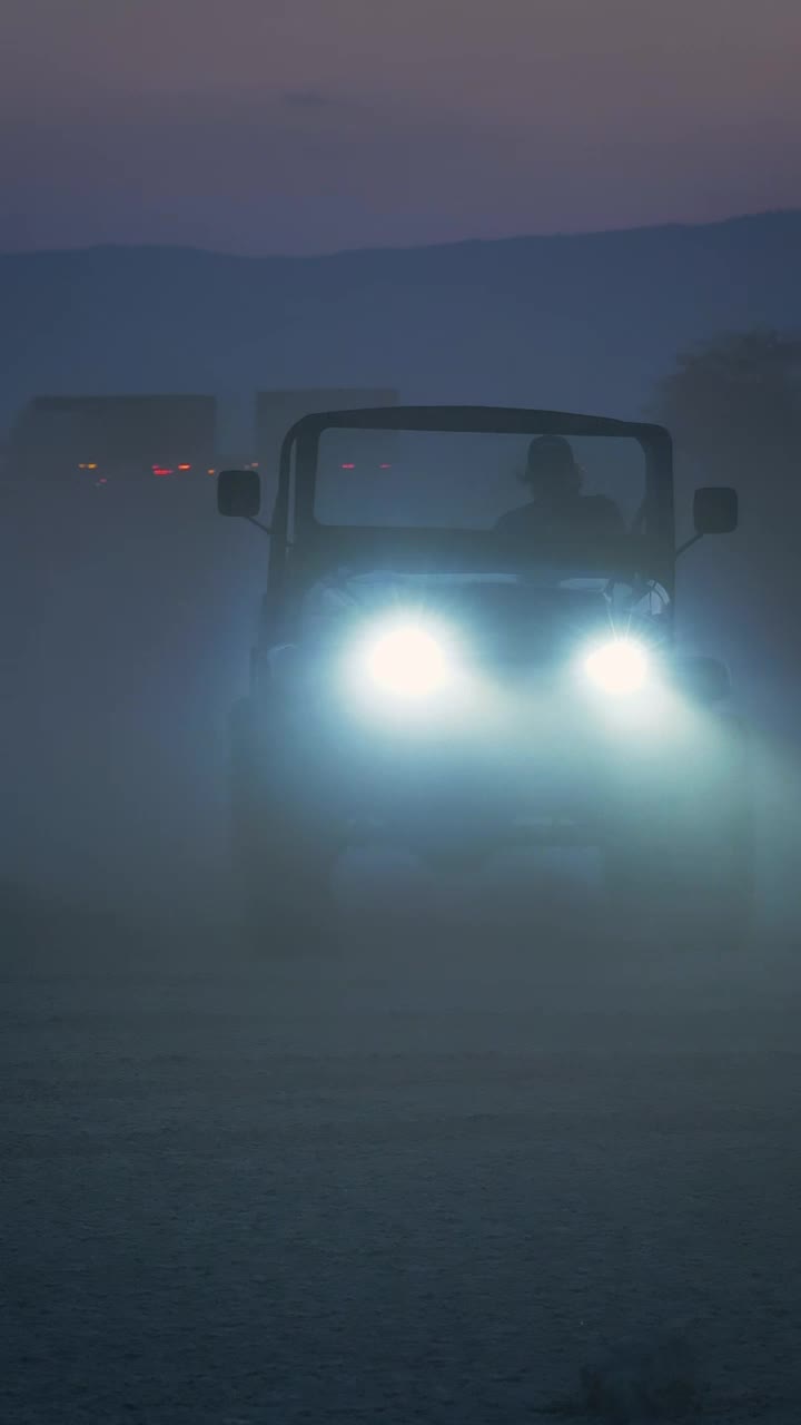 Stock Video Man Driving Down A Dirt Road In A Small Pickup Animated Wallpaper - Free Download