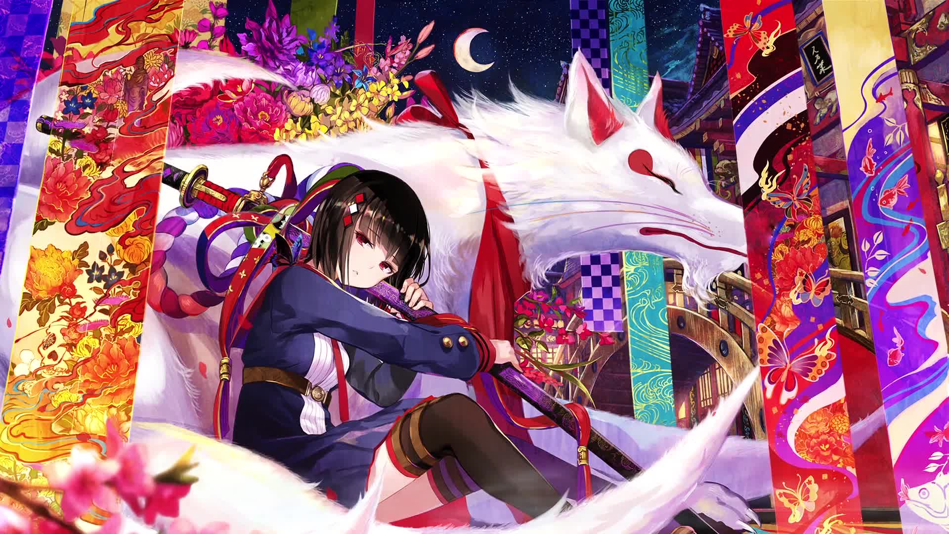 Fuzichoco Illustration Live Wallpaper - Free Download