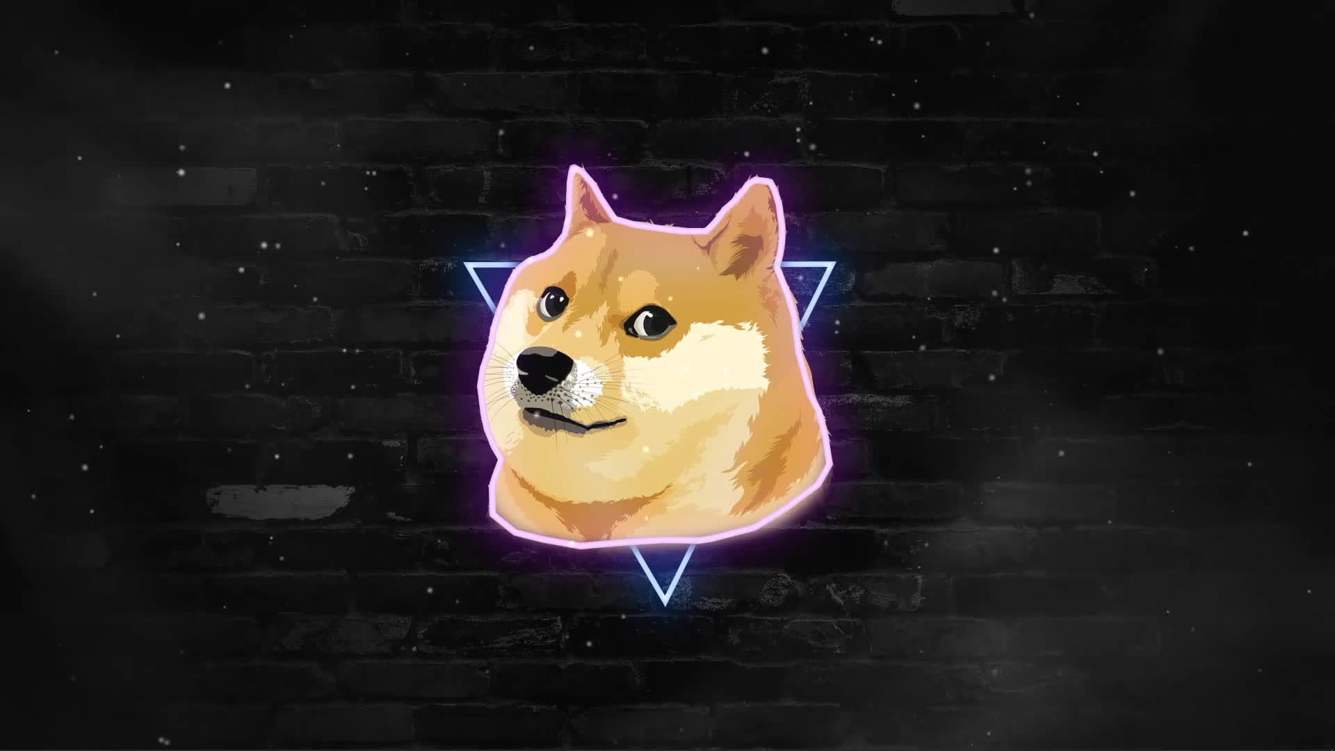 Doge Coin Triangle Wall Live Wallpaper - Free Download
