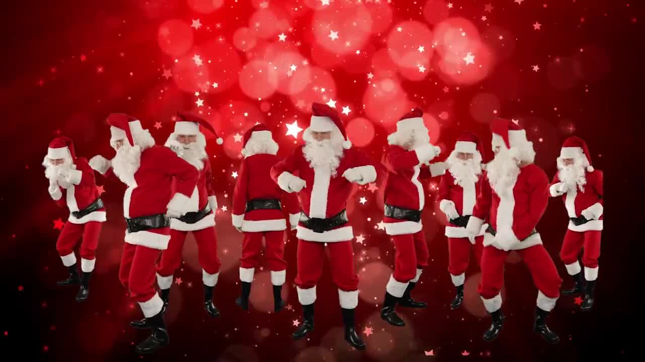 Dancing Christmas Santas Live Wallpaper HD - Free Download
