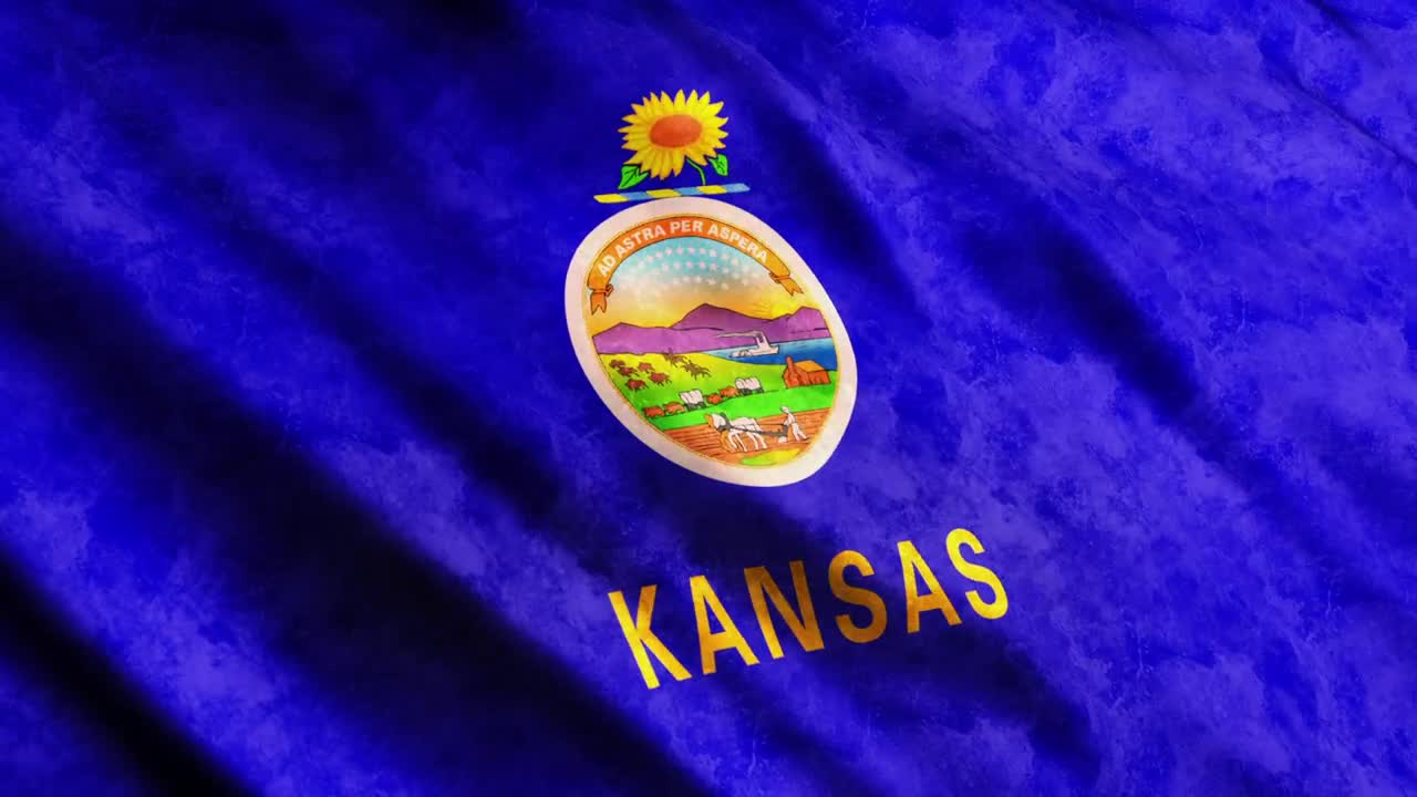Stock Video Kansas State Flag From Usa Animated Wallpaper - Free Download