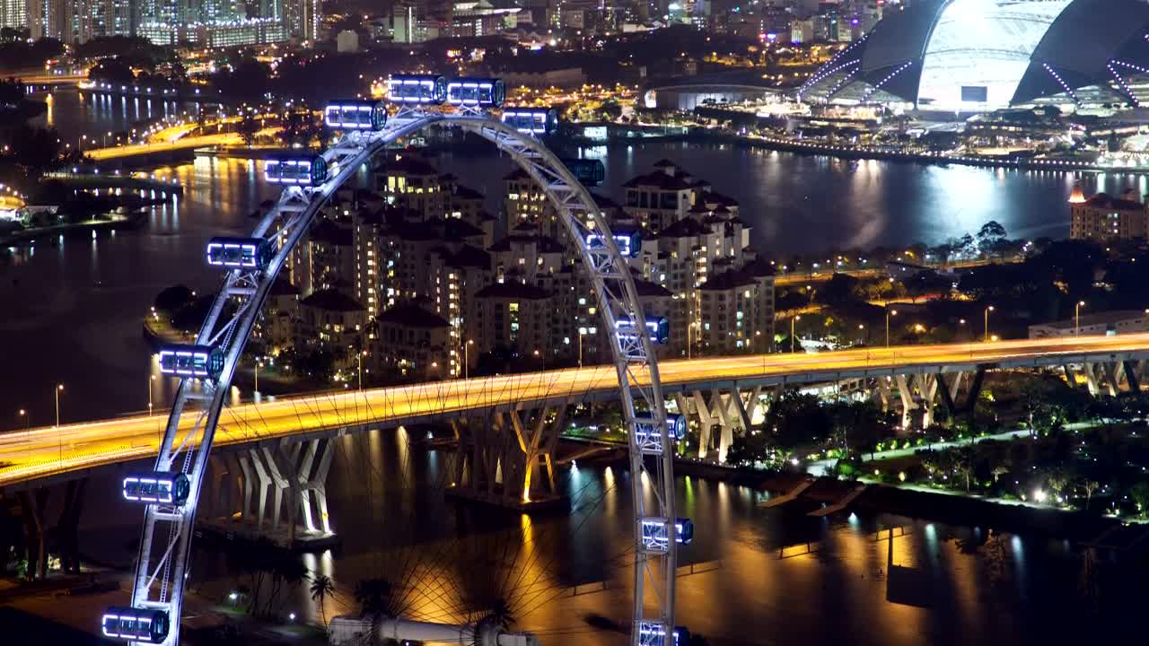 Free Stock Video Singapore Cityscape At Night Live Wallpaper - Free Download