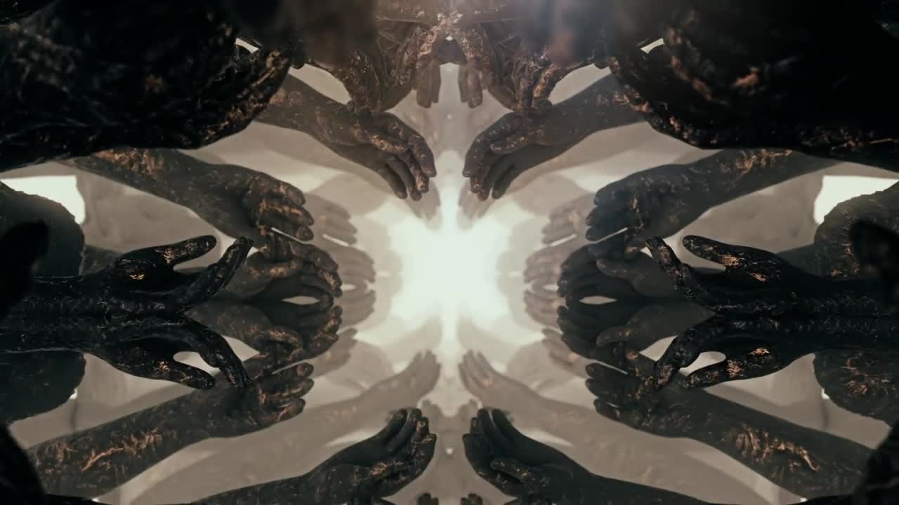 Free Stock Video Tunnel Of Stone Hands Statues Live Wallpaper - Free Download