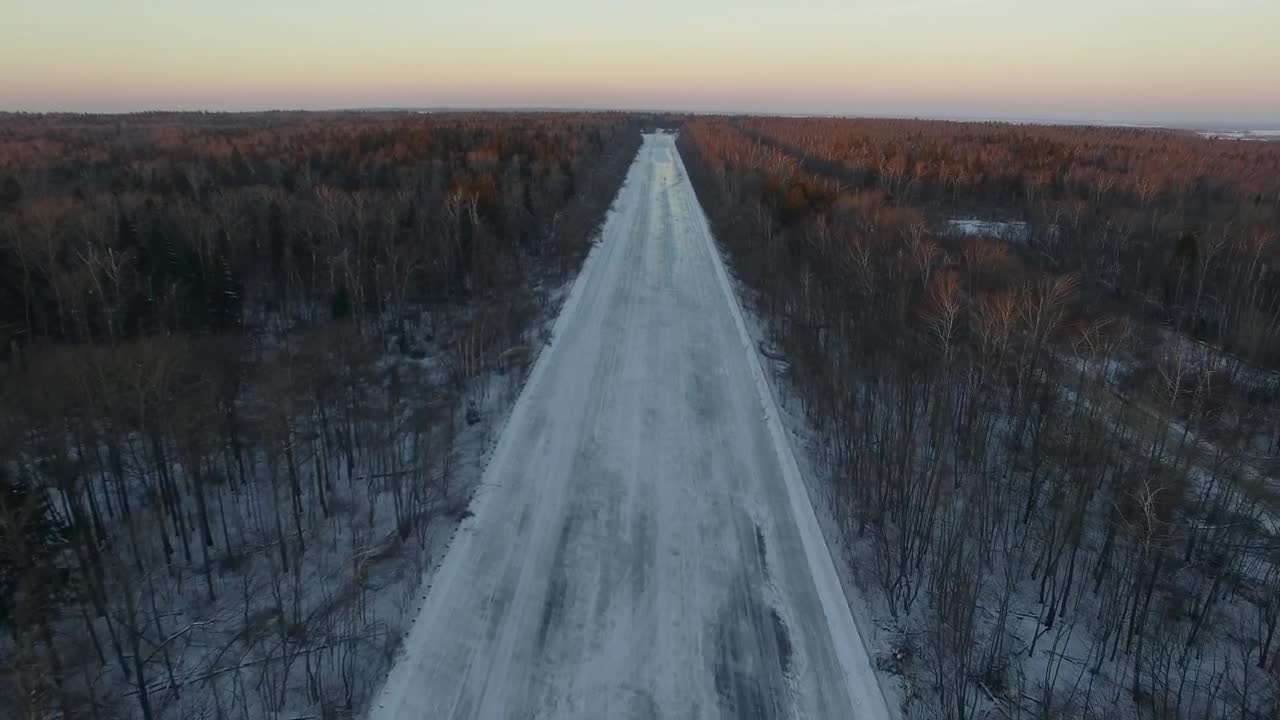 Stock Video Frozen Roads Through An Empty Woodland Live Wallpaper For PC - Free Download