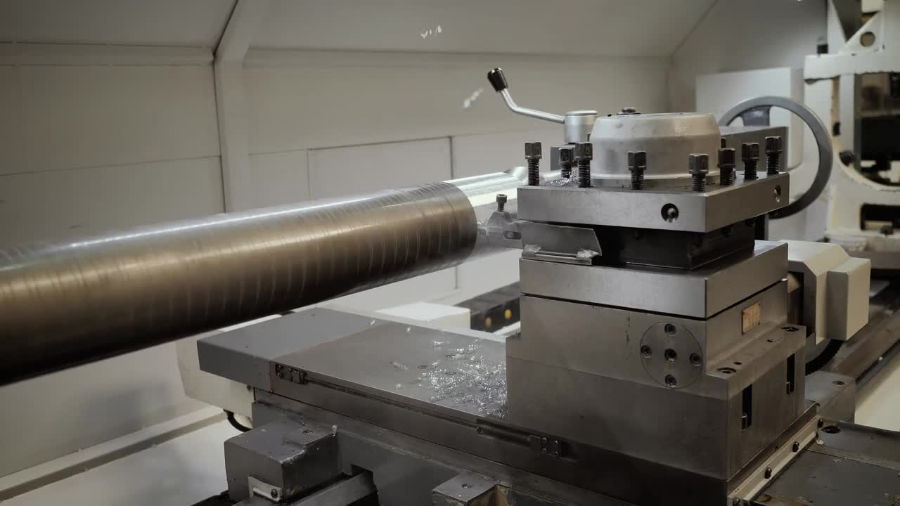 Stock Video Lathe Cutting A Cylinder Animated Wallpaper - Free Download