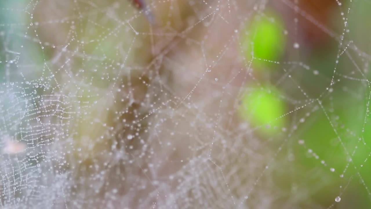 Stock Video Dew On A Spider Web Live Wallpaper For PC - Free Download