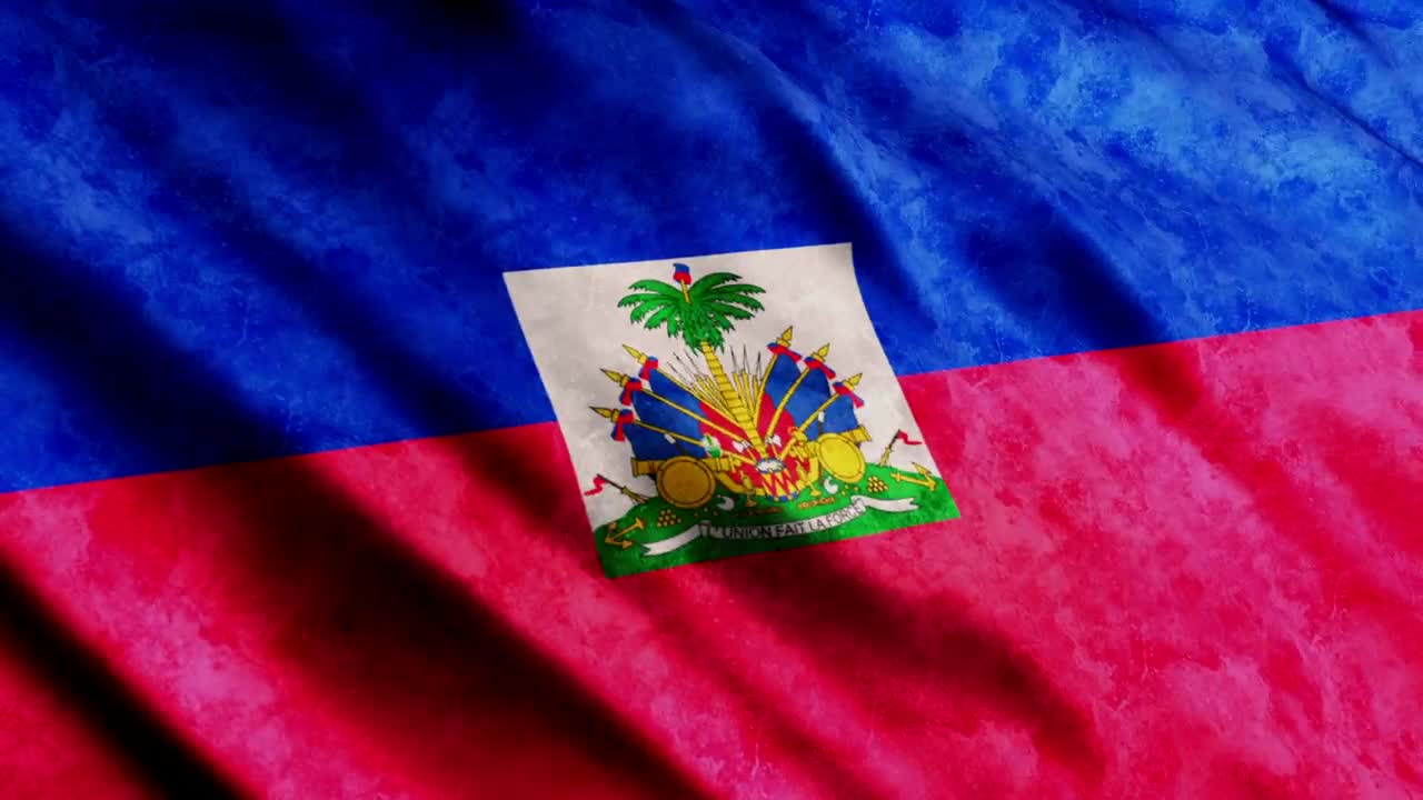 Free Video Stock the haiti flag waving in close up Live Wallpaper - Free Download