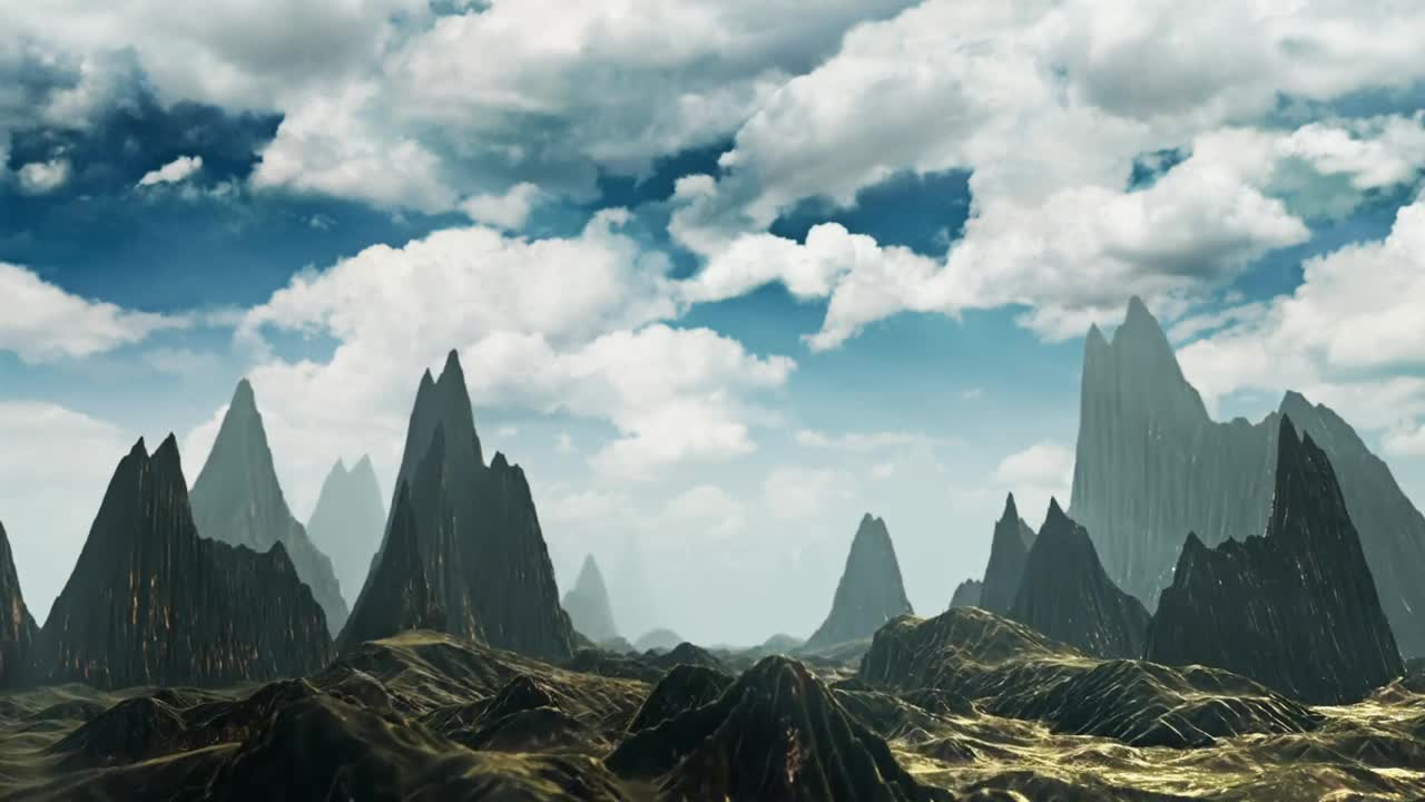 Stock Video Flying Through Mountainous Terrain Live Wallpaper For PC - Free Download