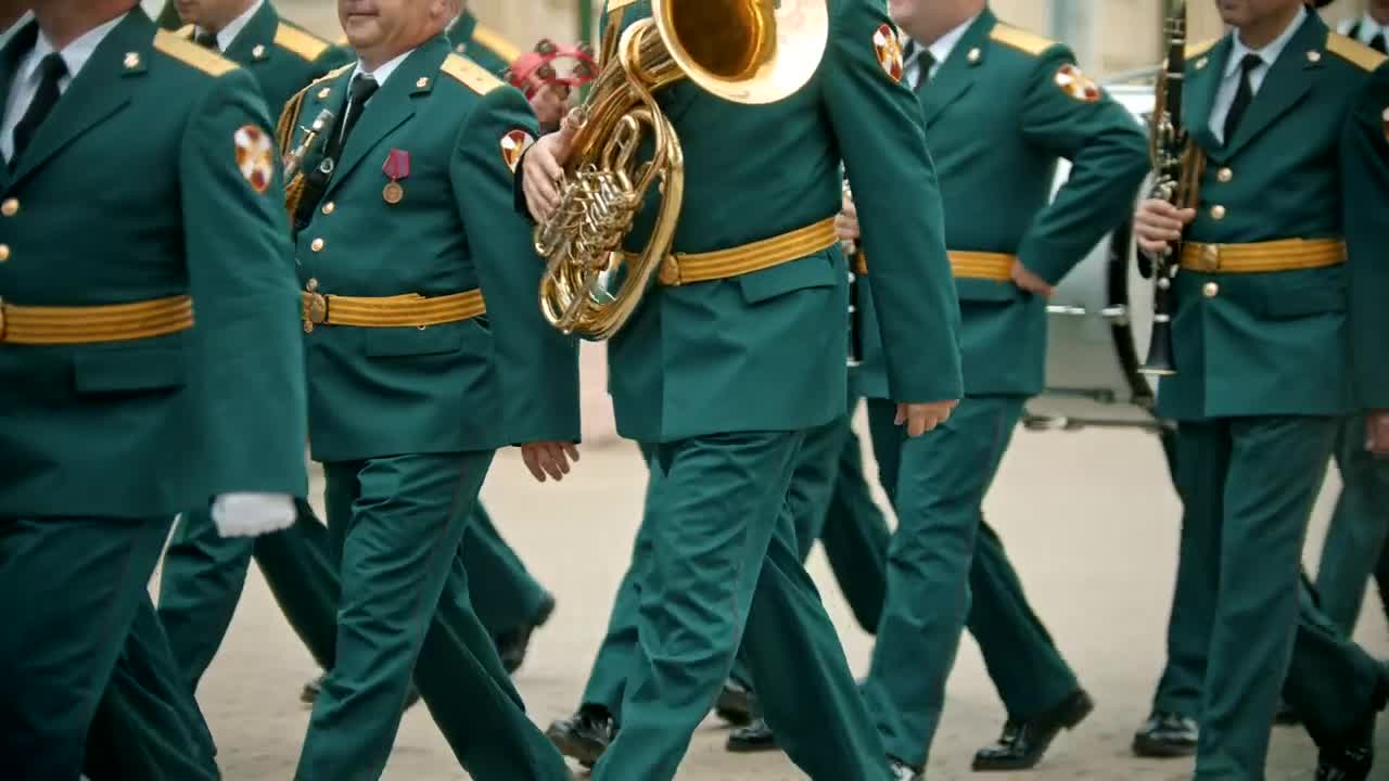 Stock Video Marching Band On The Stree Animated Wallpaper - Free Download