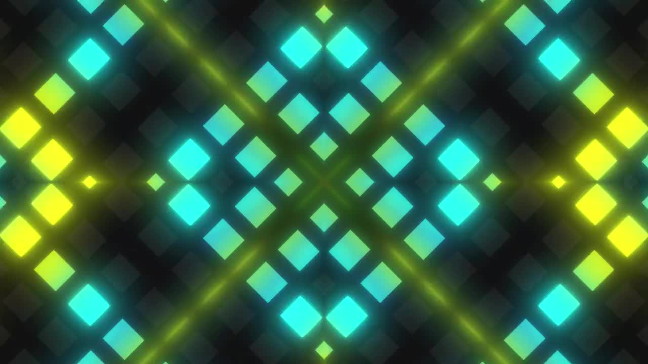 Stock Video Grid Of Blue And Green Lights In A Prism Live Wallpaper For PC - Free Download