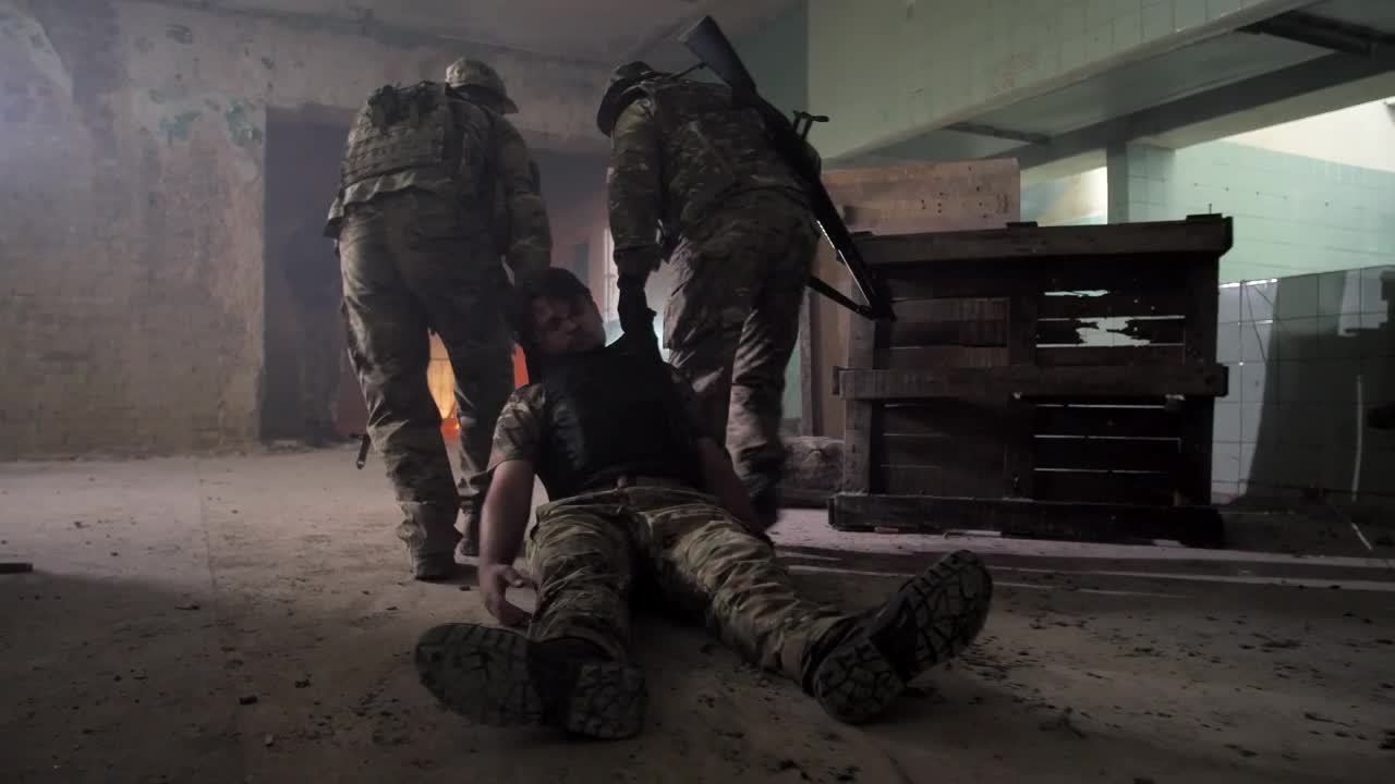 Stock Video Dragging A Wounded Marine Out Of A Building Live Wallpaper For PC - Free Download