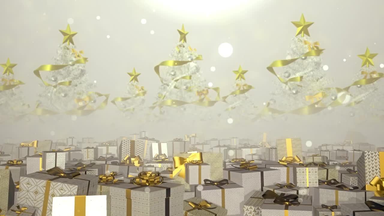 Stock Video Gifts With Golden Bows In A Christmas Atmosphere Live Wallpaper For PC - Free Download