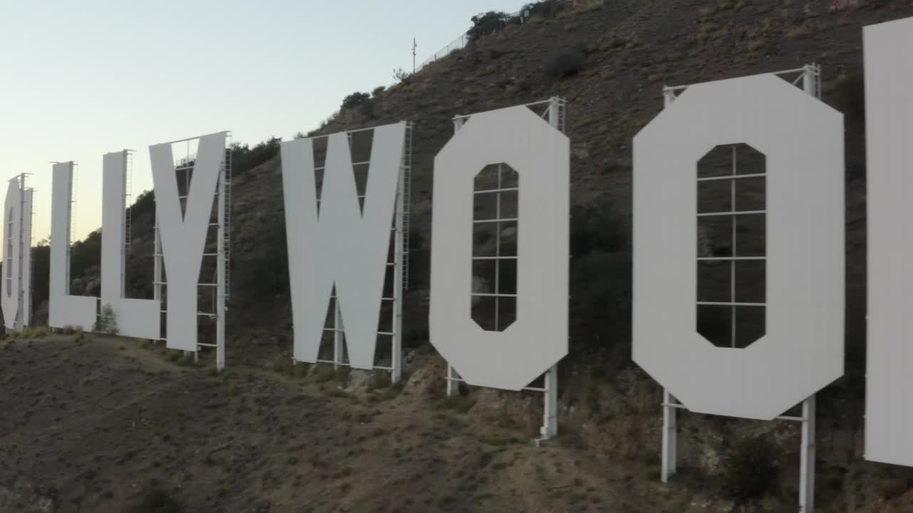 Stock Video Hollywood Sign Aerial Shot Animated Wallpaper - Free Download