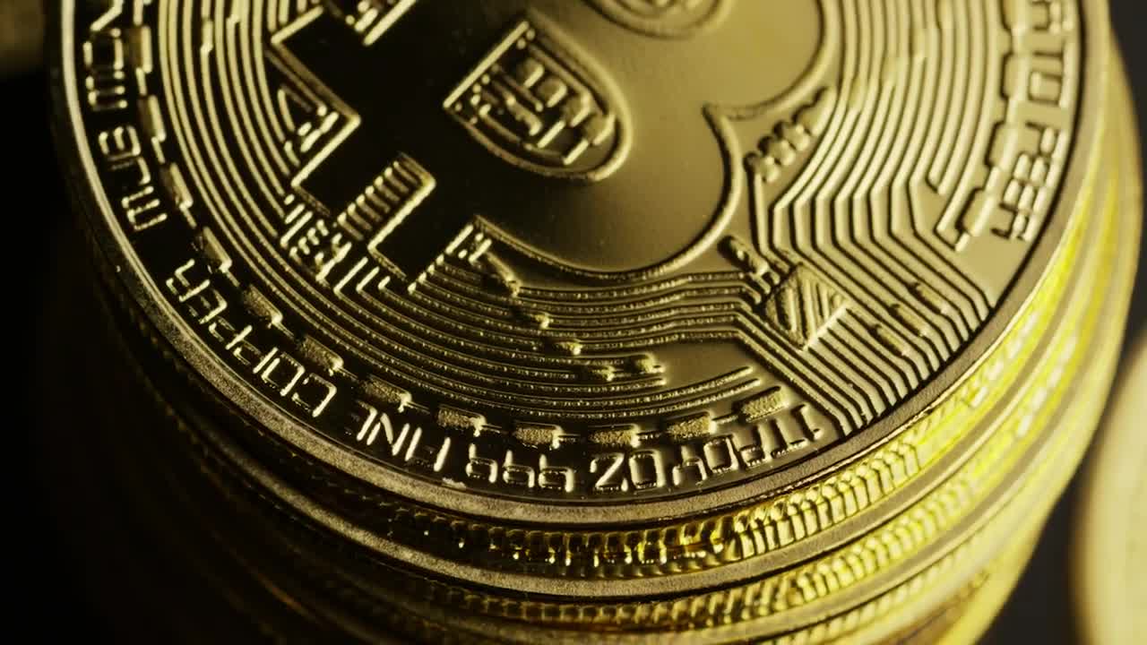Stock Video Golden Bitcoin Coin Tower Live Wallpaper For PC - Free Download