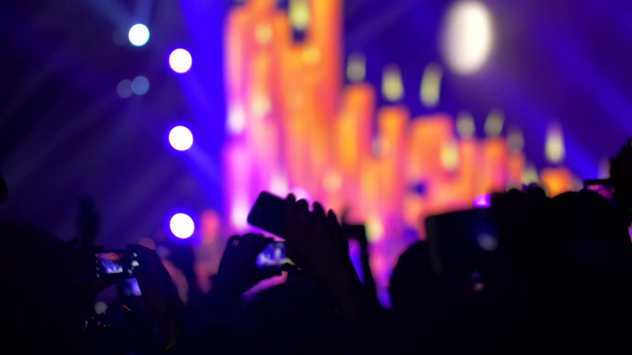 Stock Footage Waving Phones At A Concert Live Wallpaper - Free Download