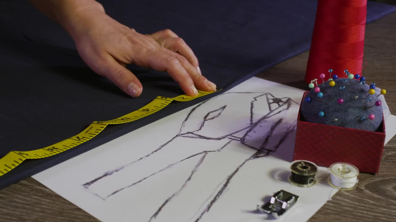 Stock Video Fashion Designer With A Measuring Tape Live Wallpaper For PC - Free Download