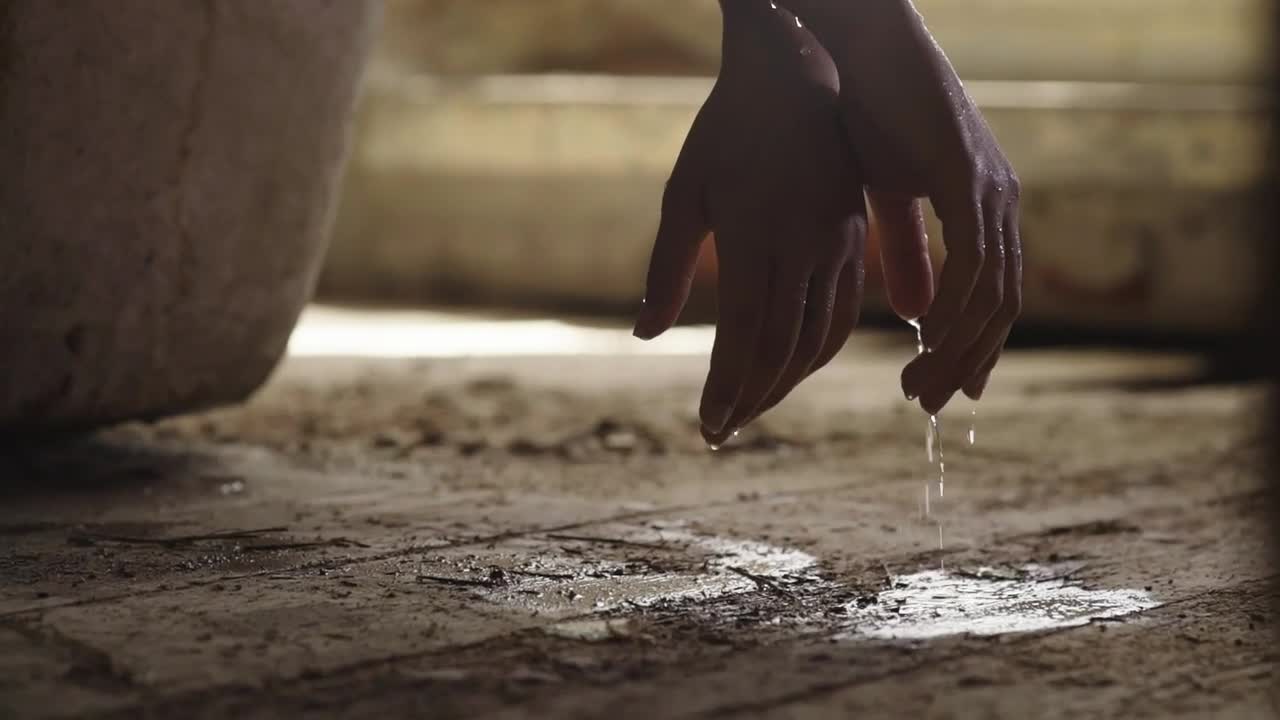 Stock Footage Water Dropping From Hands Live Wallpaper - Free Download