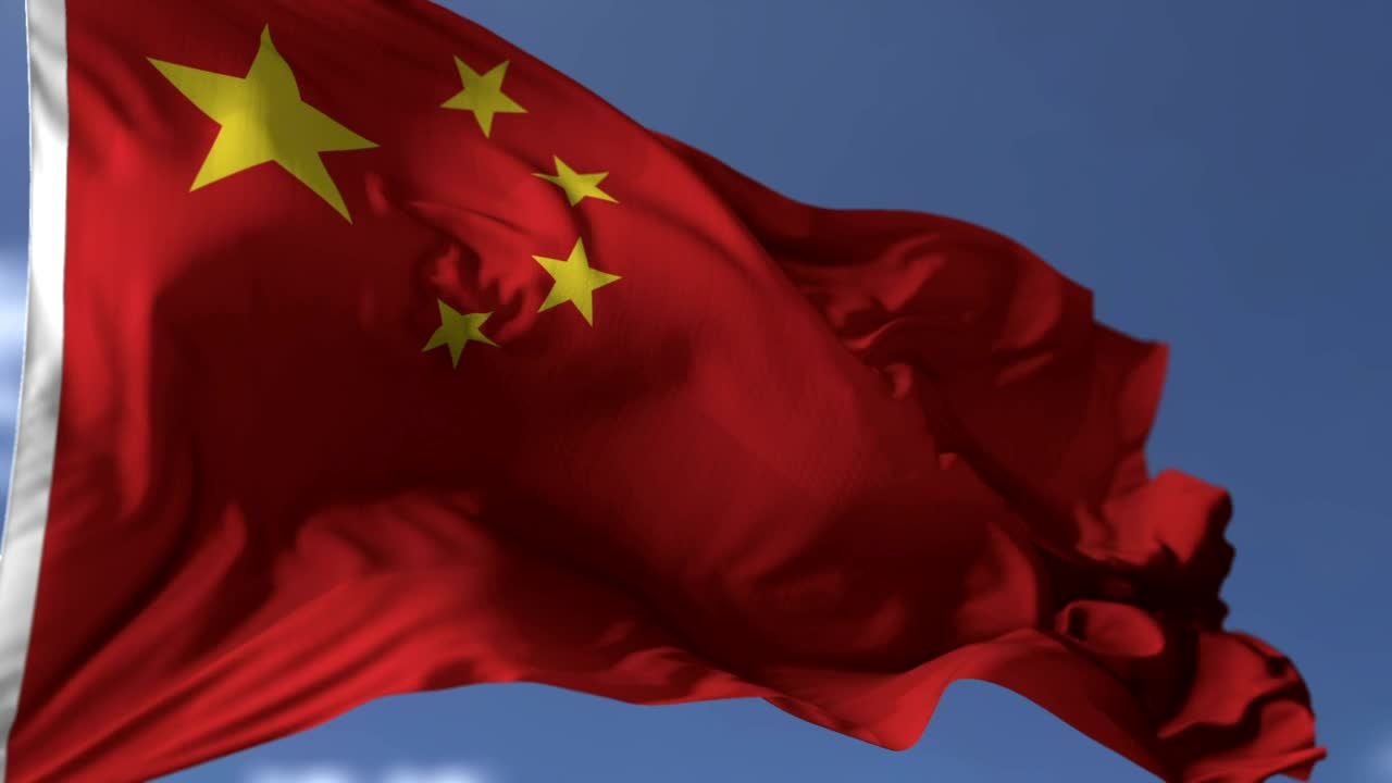 Stock Video Flag Of China Waving In The Wind Live Wallpaper For PC - Free Download