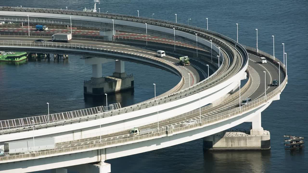 Video Stock Rainbow Bridge In Japan Over The Sea Live Wallpaper Free - Free Download
