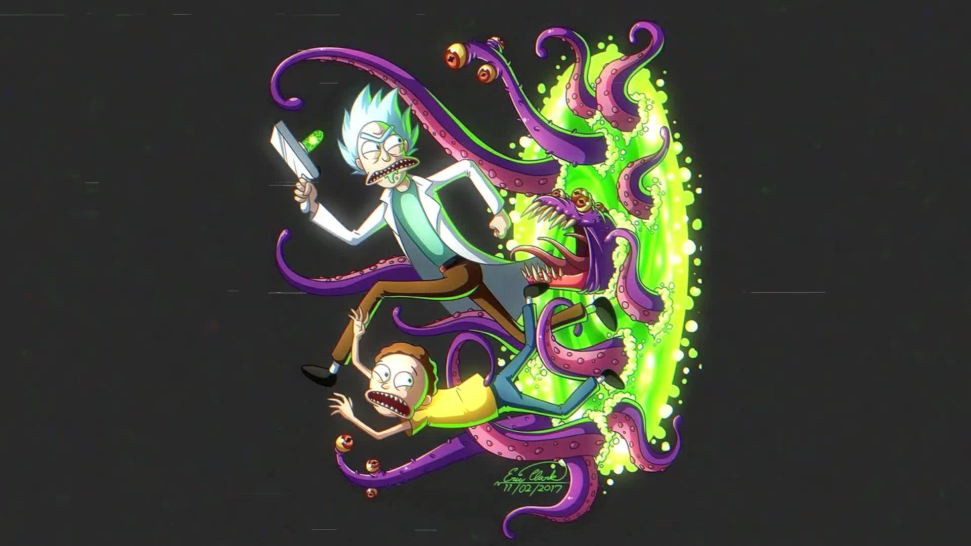 Rick and Morty Monster From Portal Live Wallpaper - Free Download
