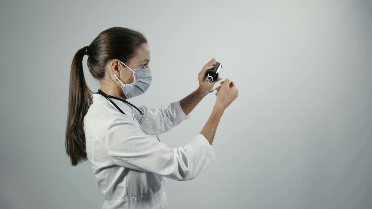 Stock Video Dr Dripping Medicine From A Bottle To A Spoon Live Wallpaper For PC - Free Download