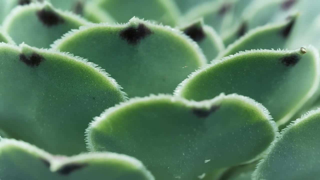 Stock Video Green Succulent Macro Close Up Live Wallpaper For PC - Free Download