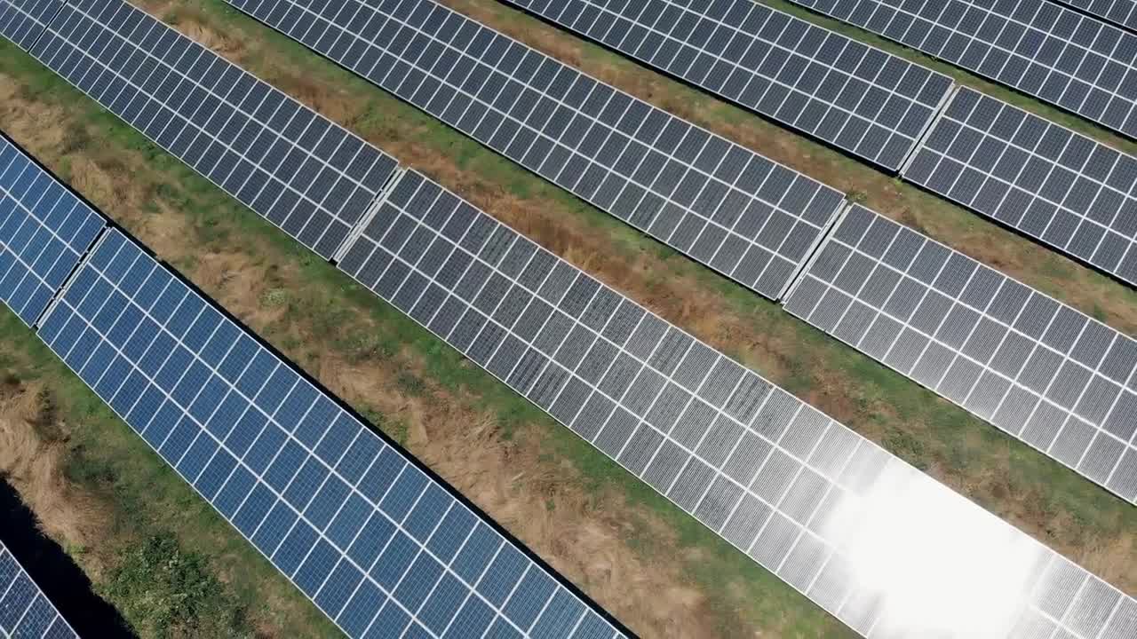 Free Stock Video Rows Of Solar Panels Aerial Shot Live Wallpaper - Free Download