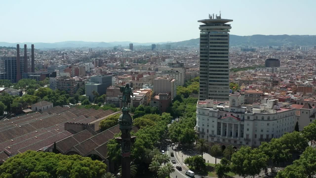 Stock Video Flying Over Barcelona Live Wallpaper For PC - Free Download
