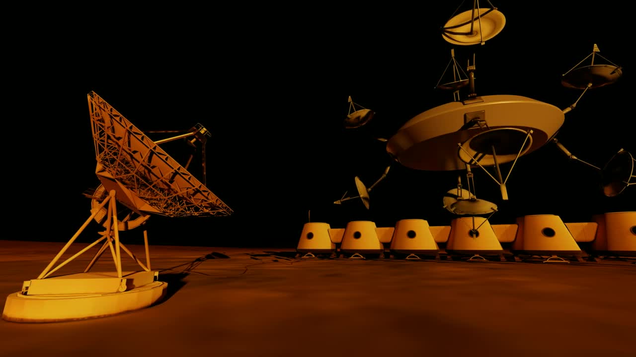Stock Video Communications Technology On The Surface Of Mars Live Wallpaper For PC - Free Download