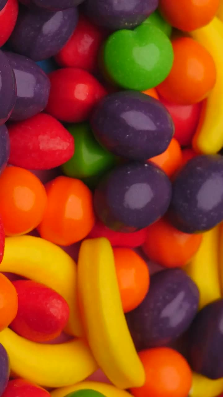 Free Stock Video Rotating Fruit Shaped Candy Texture Live Wallpaper - Free Download