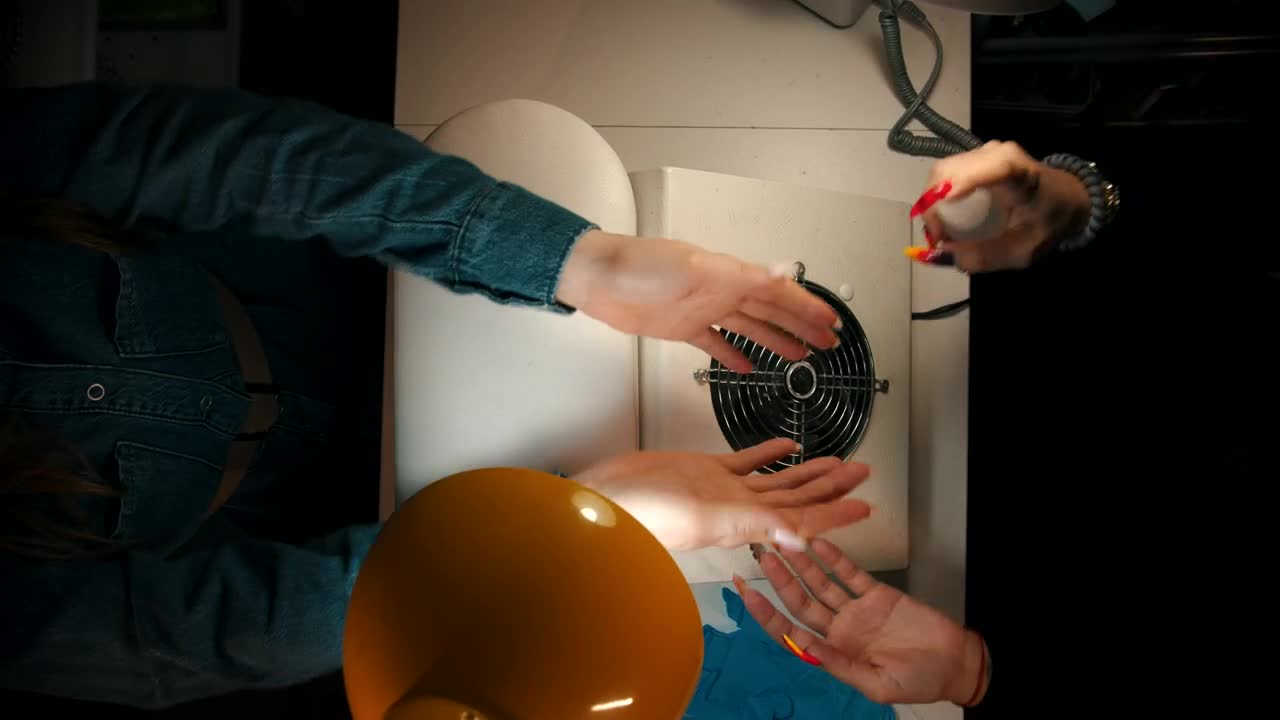 Free Video Stock Spraying Hand Sanitazer Before Manicure Live Wallpaper - Free Download