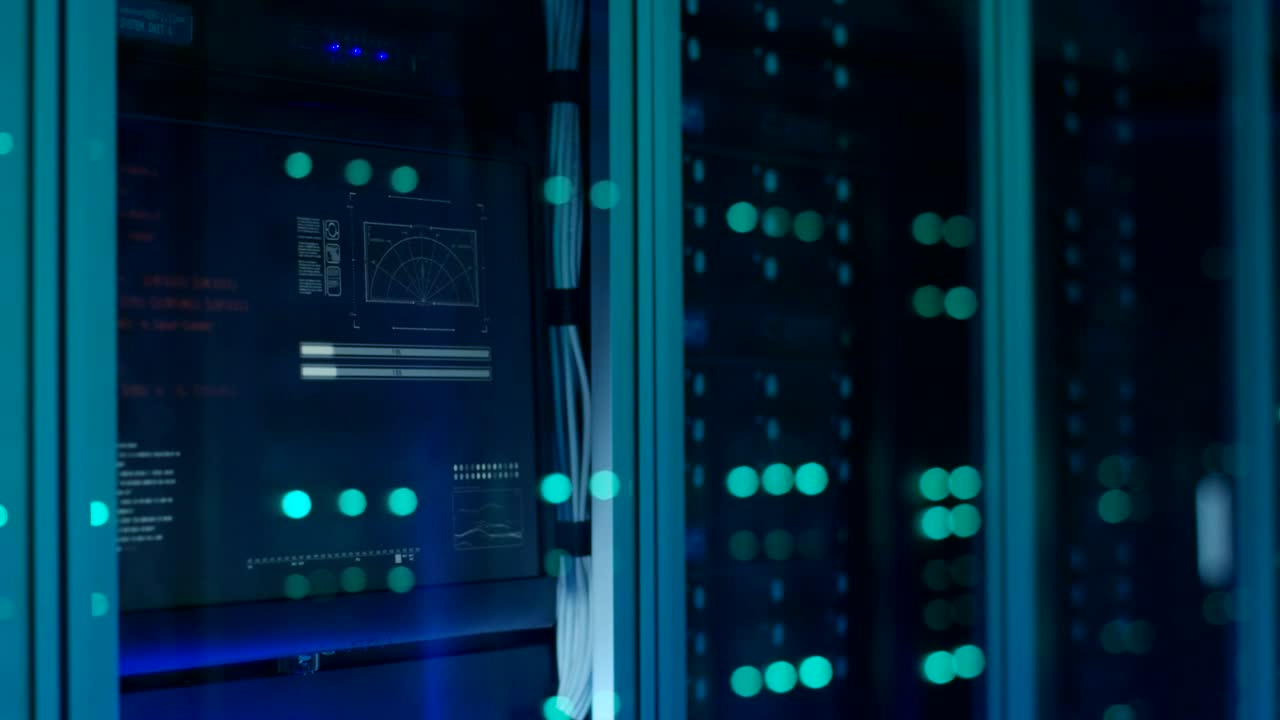 Video Stock Close Up Of Server Racks Lights Live Wallpaper For PC - Free Download