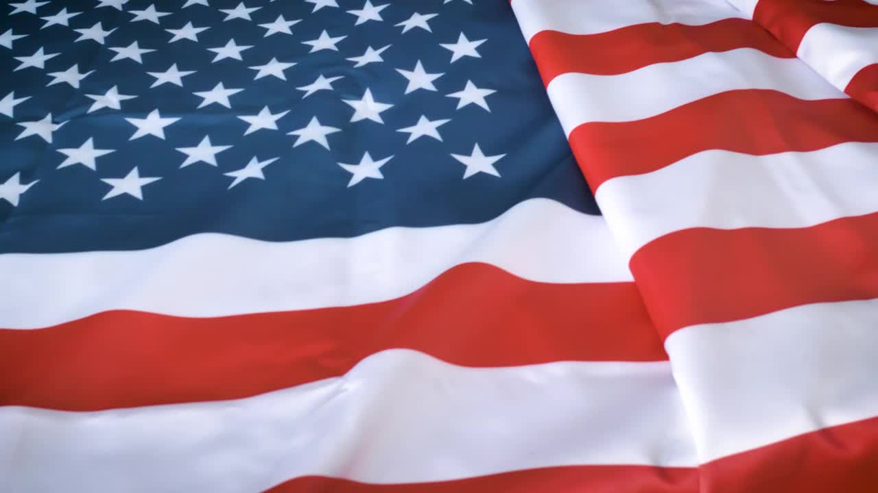Video Stock Close Shot Of The United States Flag Live Wallpaper For PC - Free Download
