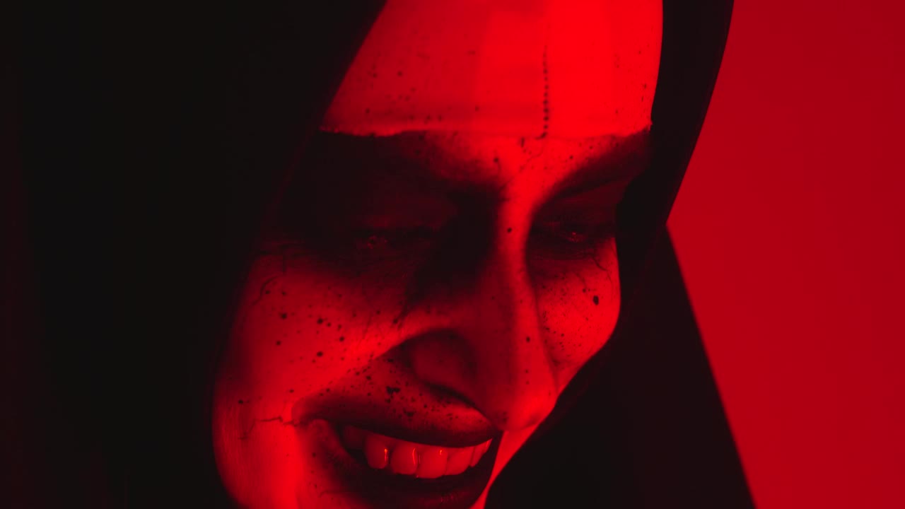 Stock Video Face Of A Terrifying Ghost Nun Live Wallpaper For PC - Free Download
