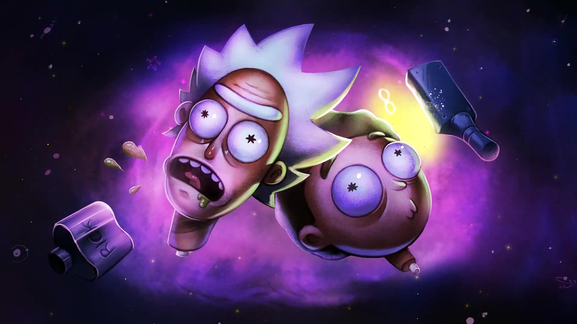 Rick and Morty Heads Will Roll Live Wallpaper - Free Download