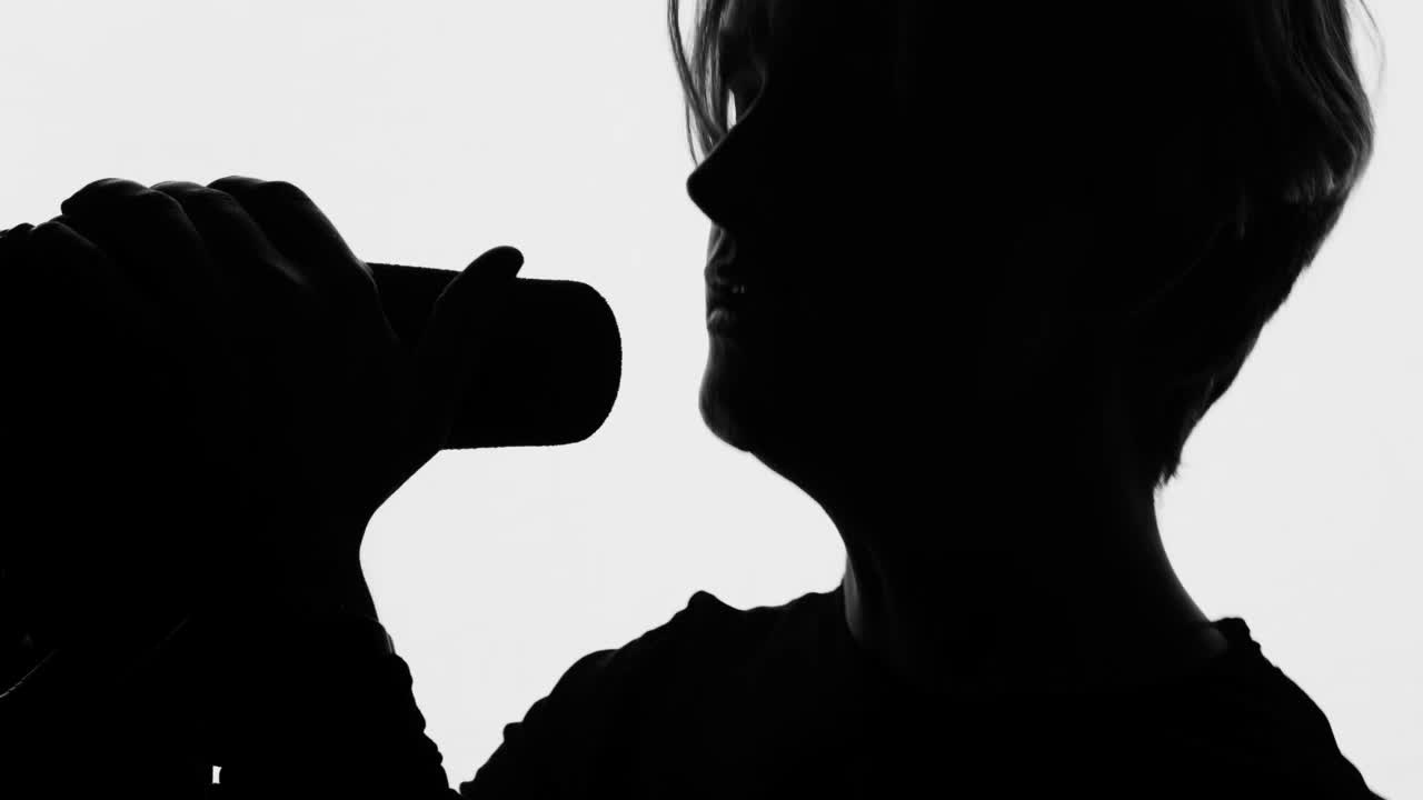 Free Stock Video Silhouette Of A Man Singing With A Microphone Live Wallpaper - Free Download